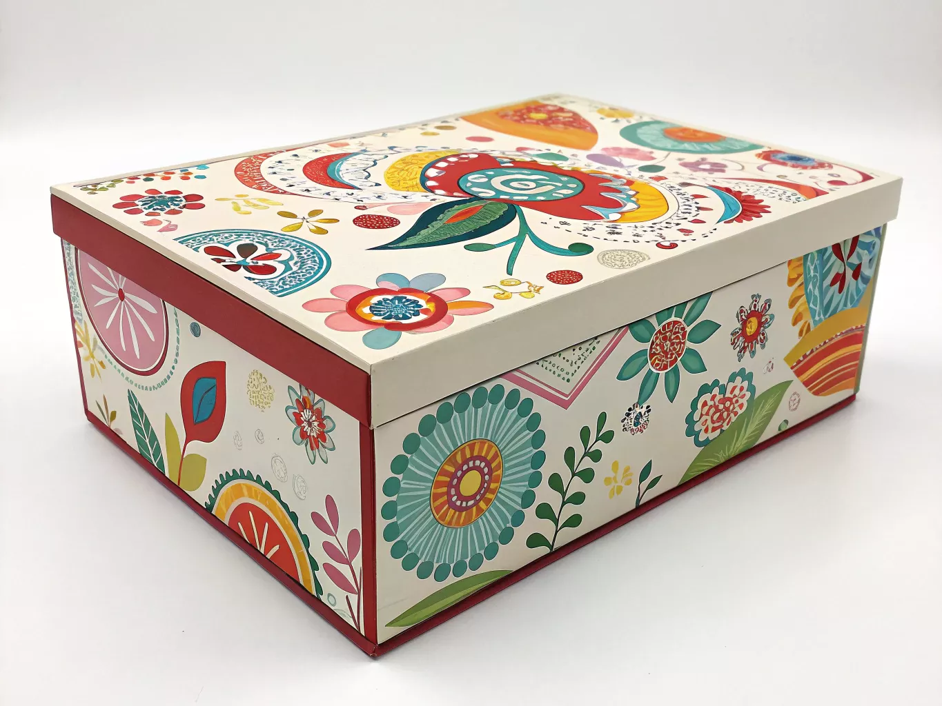 Colorful custom gift box with personalized message