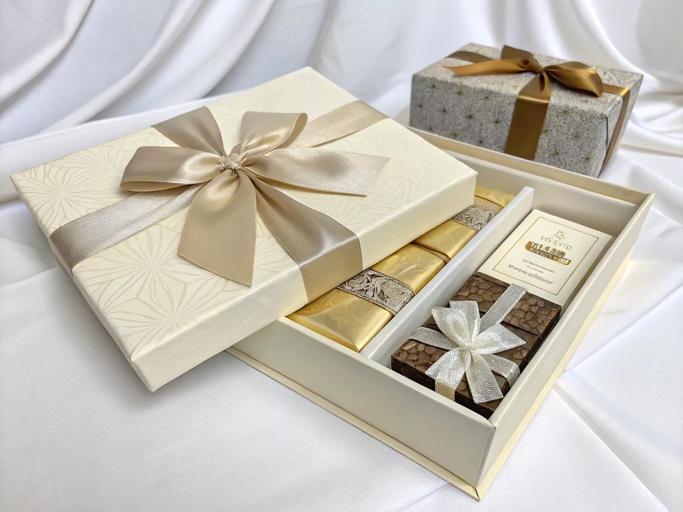 Custom gift box displayed for special occasion presentation